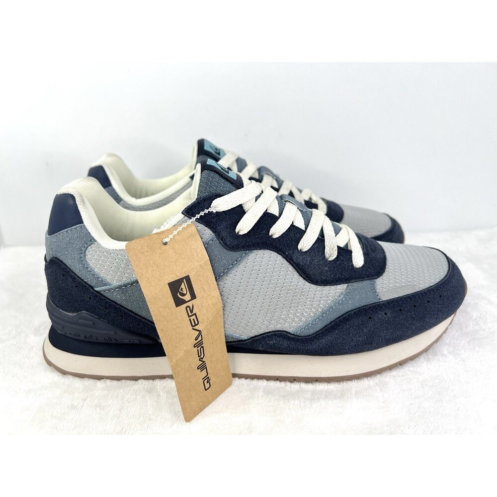 Quiksilver Beaumont Sneakers Skate Shoes Trainers Blue Grey Mens 10 New